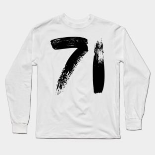 Number 71 Long Sleeve T-Shirt